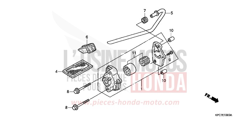 OELPUMPE von Varadero 125 SHASTA WHITE (NH138) von 2010